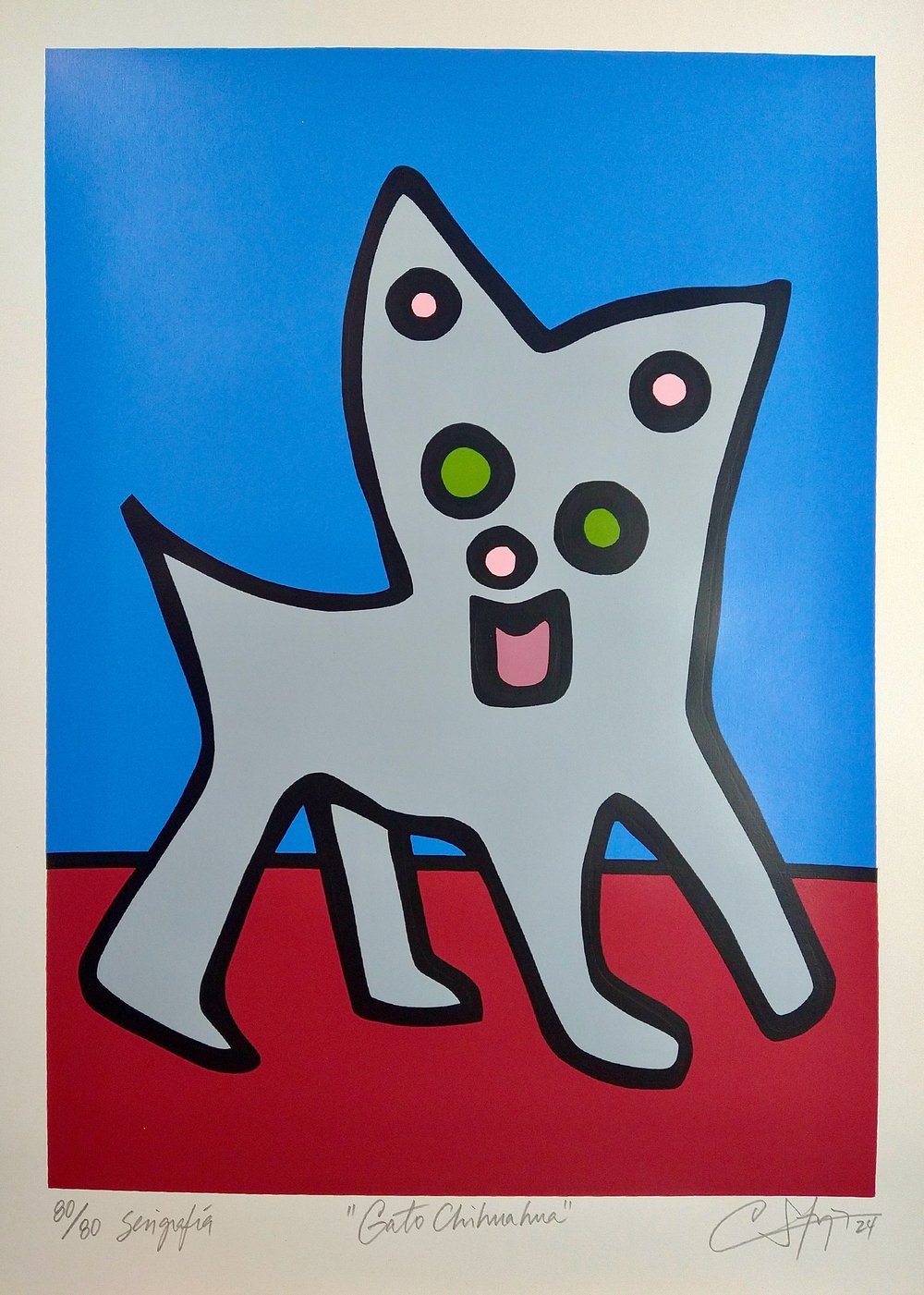 Image of "Gato Chihuahua" (silkscreen print)