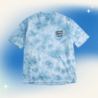 “NEMIN VIBEZ ONLY” Blue Tie-Dye Tees