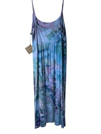 Image 9 of XL Jersey Knit Long Sundress in Mermaid Watercolor Ice Dye