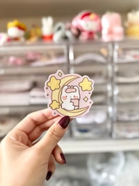 Sleepy Bunny Vinyl Sticker