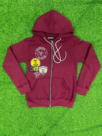 Image 1 of Patchwork Badge logo (Burgundy) 