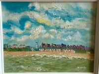 Image 3 of Impressionist Oil English Landscape on Canvas