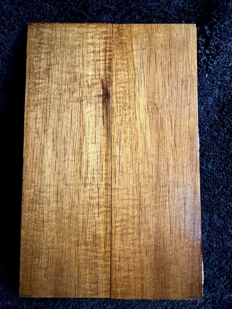 Image of Budget Curly Koa Knife Scales BK-90