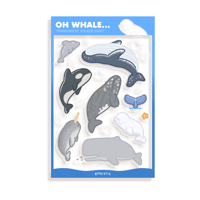 Oh Whale... | Clear Sticker Sheet