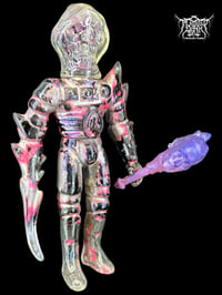 Image 1 of CRYSTAL SKULL SLIZZ REAPER: RUBY ZOISITE