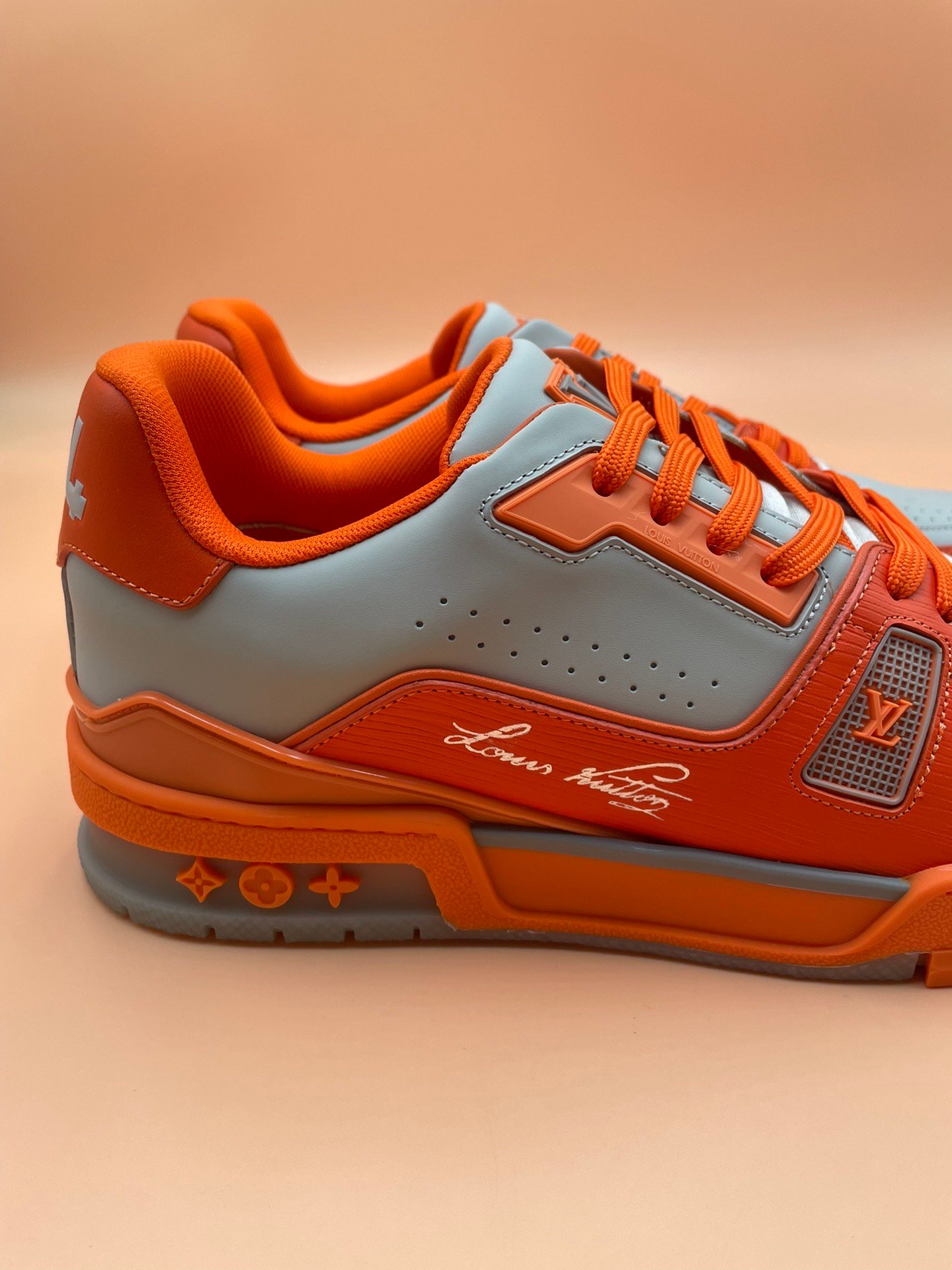 Louis Vuitton LV Trainer Sneaker Orange For Men LV - Fernize