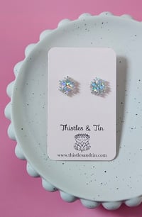 Image 2 of Snowflake Studs