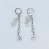 Clear Quartz & Aquamarine earrings 