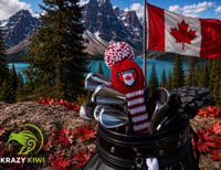 Image 1 of Canada Canuck custom Golf Club Cover hand knit logo  gift red white-bd750fe0