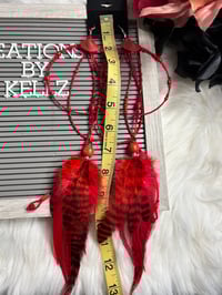 Image 2 of Red Glow Large Hoops