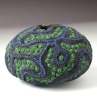 Image 4 of Black Walnut Wood Vessel - Highly Embellished (526)