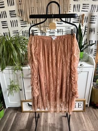 Image 1 of lace boho off the shoulder dress