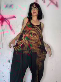 Image 3 of “MOON MAGIC” CUSTOM BLEACH PAINTED BAGGY JUMPER MEDIUM