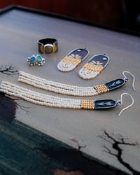 Image 5 of Reliquary I - Tulip Fringe Earrings