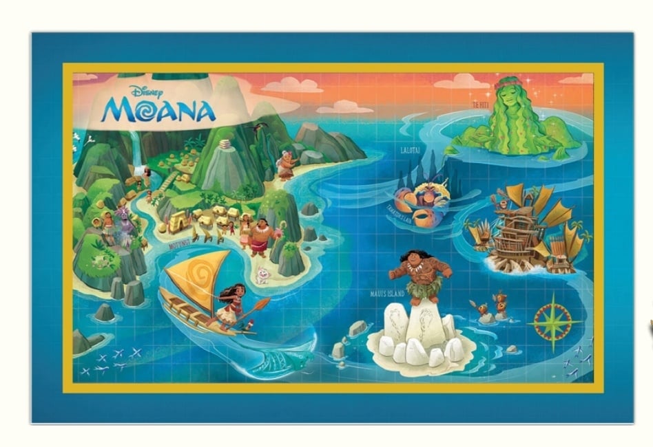 Image of Moana disney maps wdi pin set le 400