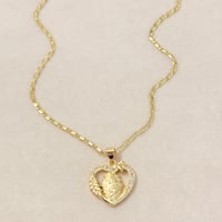 Image 2 of VirginMary Heart Necklace 🌿