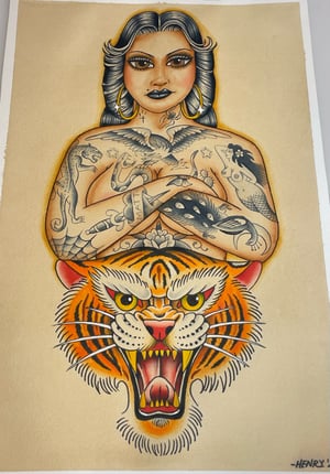 Image of Lady tiger print