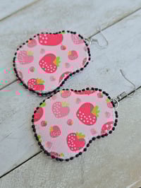 Image 3 of Strawberry Bunny earrings 