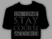 Image of "Stay the Course" Black Tee