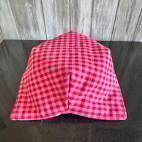 Image 3 of Quilted Soup Bowl Cozy in pink cotton