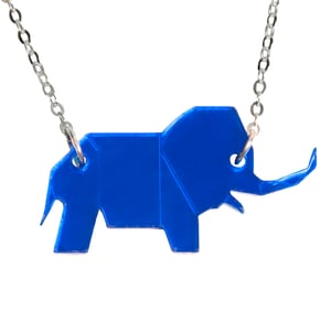 Image of Cyrus Blue Elephant Necklace