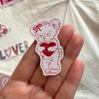 Image 1 of be mine bear sticker