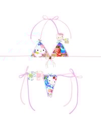 Image 1 of tanned hellokitty in the beach ball game