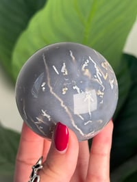 Image 4 of MOZAMBIQUE SWAZI AGATE SPHERE E