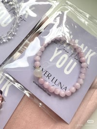 Image 1 of Kunzite and moonstone bracelet 紫锂辉白月光手链