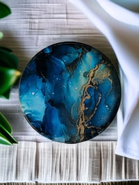Image 4 of Set of 4 Epoxy Resin Art Coasters 'The Truth'