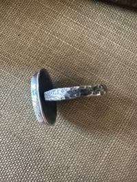 Image 2 of Royston Turquoise Hammered Band Ring 2