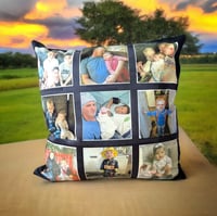 Image 2 of Custom Collage Photo Cushion 