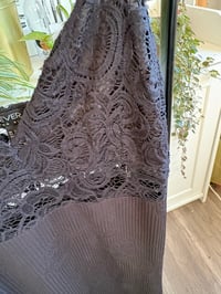 Image 3 of Forever 21 black lace textured dress 
