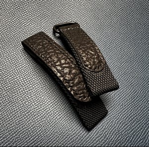 Image of Black Ballistic Canvas & Shark Velcro Strap