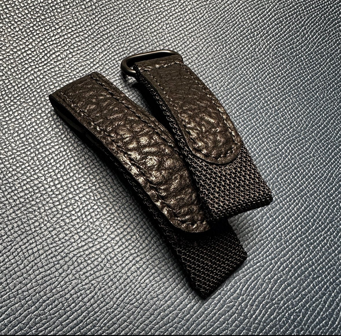Image of Black Ballistic Canvas & Shark Velcro Strap