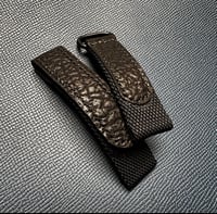 Image 1 of Black Ballistic Canvas & Shark Velcro Strap