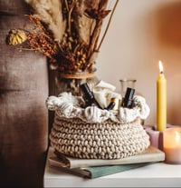 Image 2 of Soft Ruffle Storage Basket