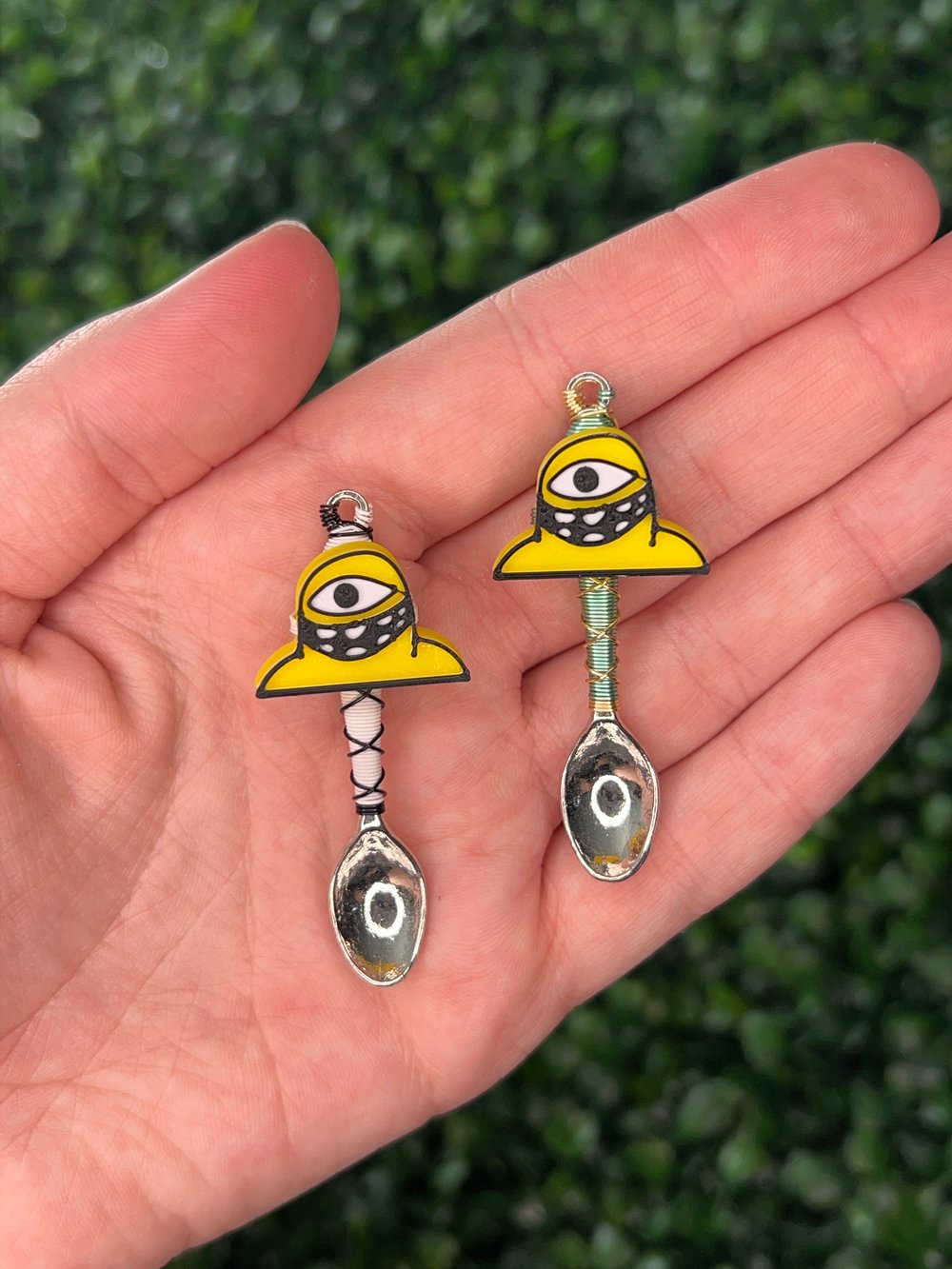 Cyclops Mini Perler Bead Earrings