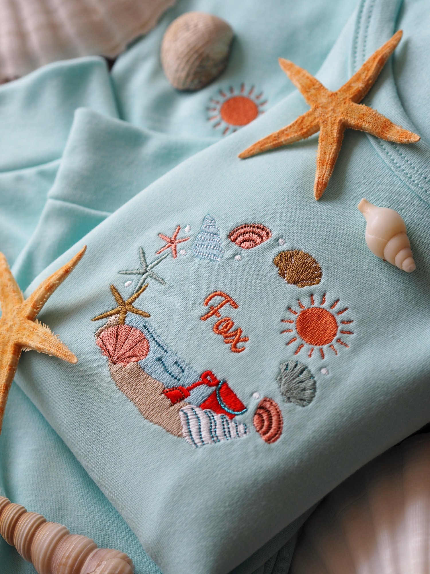 Image of Sea Shells & Sunshine- Aqua PJ's/Lounge Set