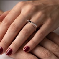 Image 3 of Anillo plata y ébano Feder