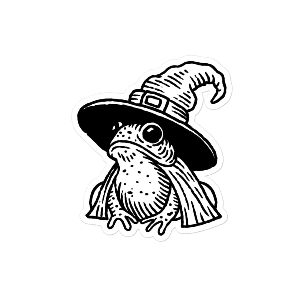 Image of Frog Wizard V sticker