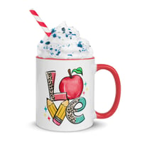 Image 4 of Love School Teacher Worker Mug with Color Inside