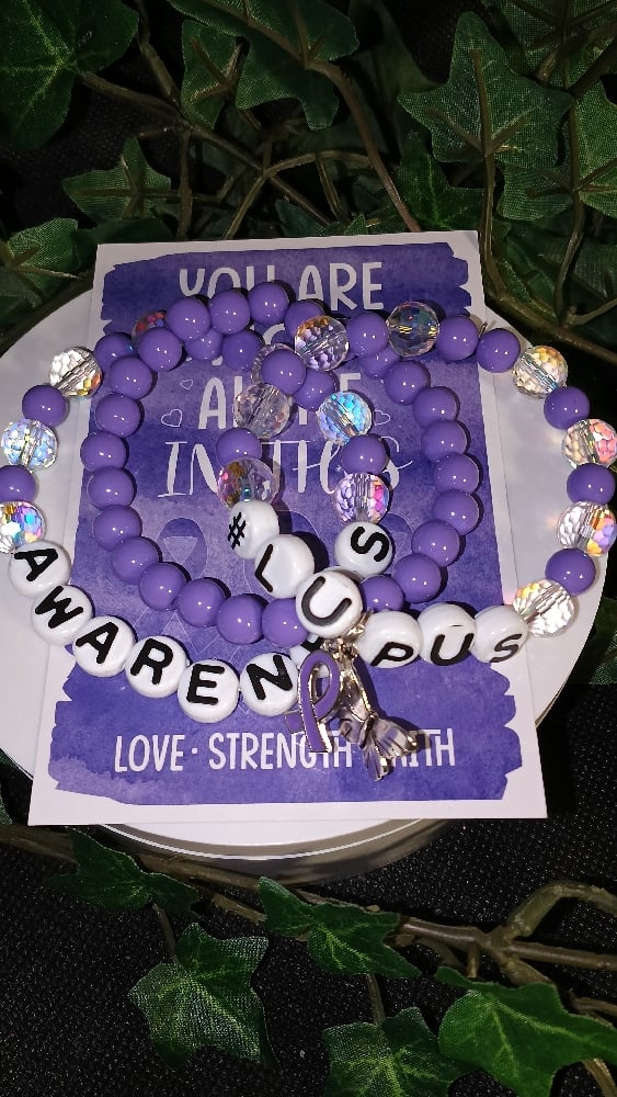 Image of Lupus Awareness Bracelet Set