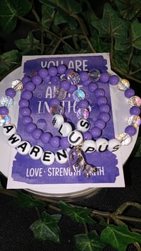 Image 3 of Lupus Awareness Bracelet Set