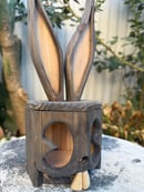 Image 4 of Black Rustic  Bunny lantern