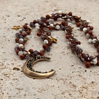 Image 1 of Moon & Falling Stars Necklace