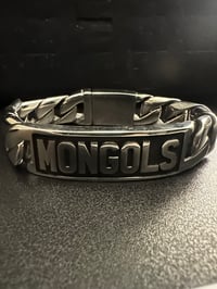 Image 3 of MONGOLS BRACELET *STAINLESS STEEL,WHITE GOLD,YELLOW GOLD