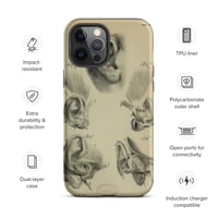 Image 17 of Vintage Book Page Anatomical Illustration Human Ear Tough Case for iPhone®