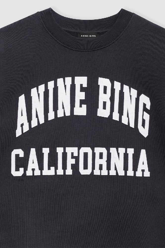 Image of ANINE BING MILES SWEATSHIRT VINTAGE BLACK