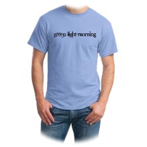 Image of Green Light Morning T-shirt Light Blue